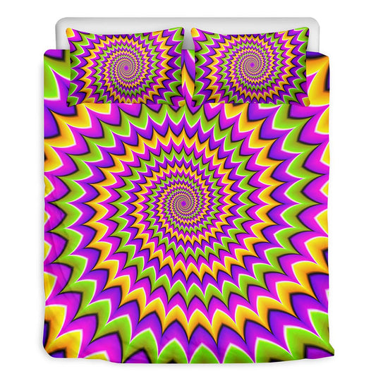 Twisted Colors Moving Optical Illusion Duvet Cover Bedding Set