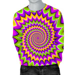 Twisted Colors Moving Optical Illusion Men's Crewneck Sweatshirt GearFrost