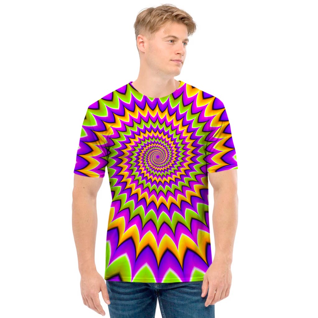 Twisted Colors Moving Optical Illusion Men's T-Shirt