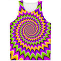 Twisted Colors Moving Optical Illusion Men's Tank Top