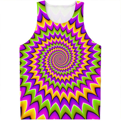 Twisted Colors Moving Optical Illusion Men's Tank Top