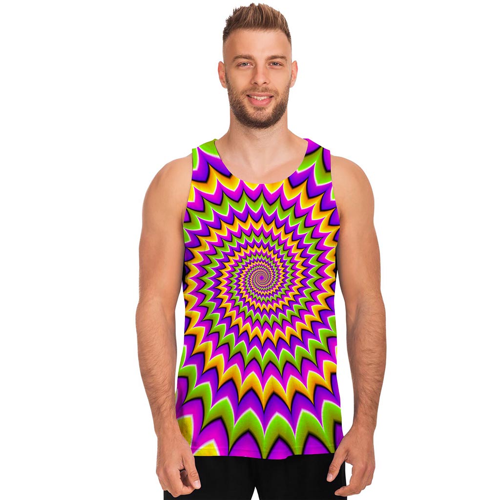 Twisted Colors Moving Optical Illusion Men's Tank Top