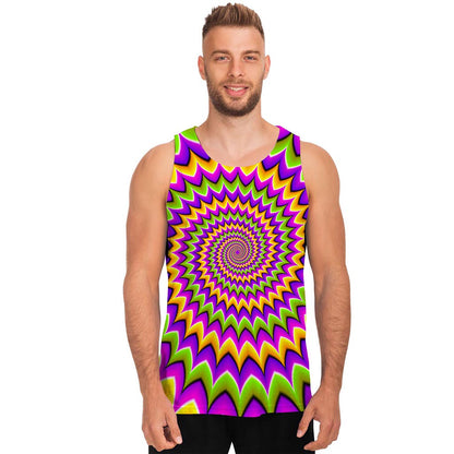 Twisted Colors Moving Optical Illusion Men's Tank Top
