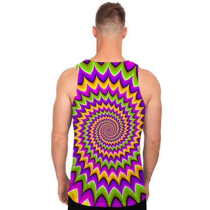 Twisted Colors Moving Optical Illusion Men's Tank Top