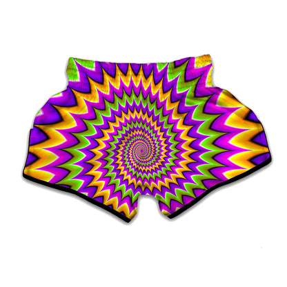 Twisted Colors Moving Optical Illusion Muay Thai Boxing Shorts