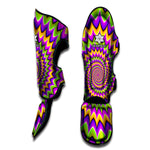 Twisted Colors Moving Optical Illusion Muay Thai Shin Guard