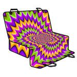 Twisted Colors Moving Optical Illusion Pet Car Back Seat Cover