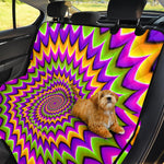 Twisted Colors Moving Optical Illusion Pet Car Back Seat Cover