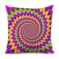 Twisted Colors Moving Optical Illusion Pillow Cover