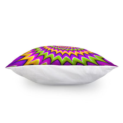 Twisted Colors Moving Optical Illusion Pillow Cover