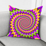 Twisted Colors Moving Optical Illusion Pillow Cover