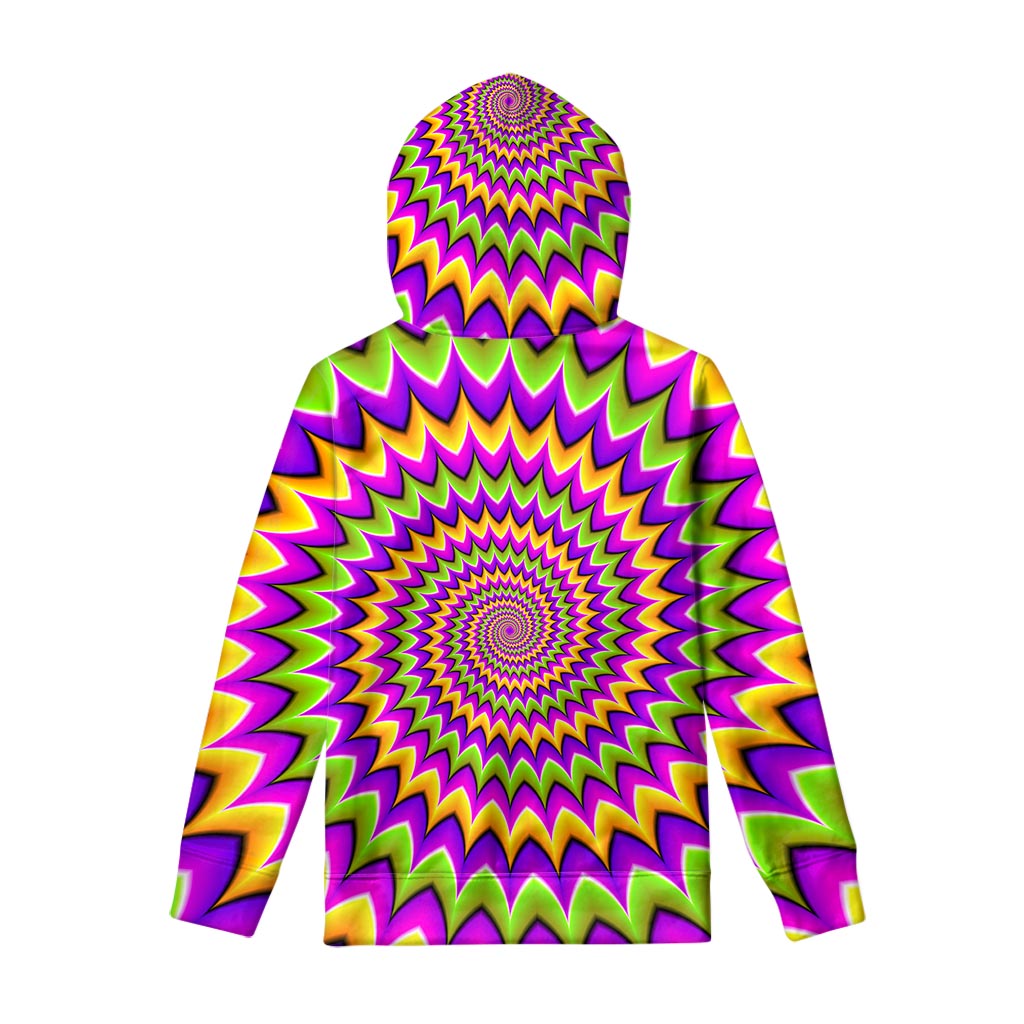 Twisted Colors Moving Optical Illusion Pullover Hoodie
