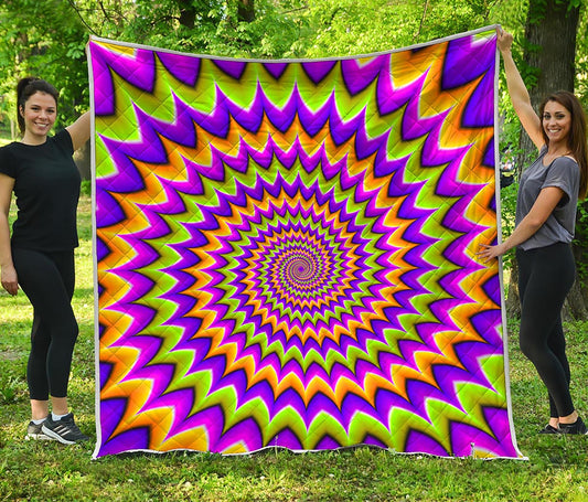 Twisted Colors Moving Optical Illusion Quilt