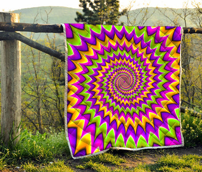Twisted Colors Moving Optical Illusion Quilt