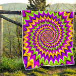 Twisted Colors Moving Optical Illusion Quilt