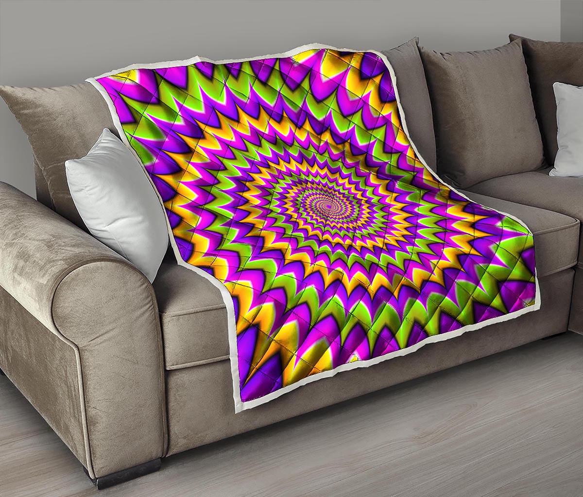 Twisted Colors Moving Optical Illusion Quilt