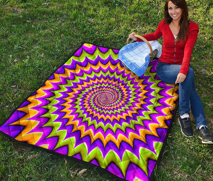 Twisted Colors Moving Optical Illusion Quilt