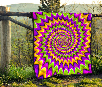 Twisted Colors Moving Optical Illusion Quilt