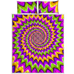 Twisted Colors Moving Optical Illusion Quilt Bed Set