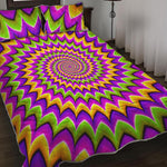 Twisted Colors Moving Optical Illusion Quilt Bed Set