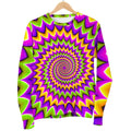 Twisted Colors Moving Optical Illusion Women's Crewneck Sweatshirt