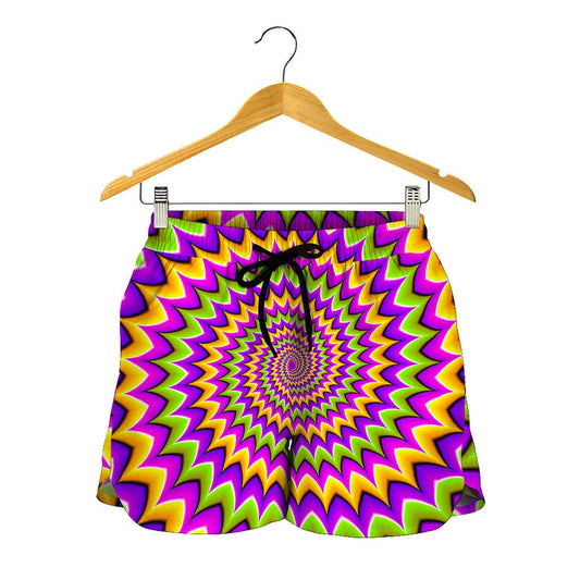 Twisted Colors Moving Optical Illusion Women's Shorts