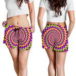 Twisted Colors Moving Optical Illusion Women's Shorts