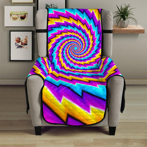 Twisted Spiral Moving Optical Illusion Armchair Protector