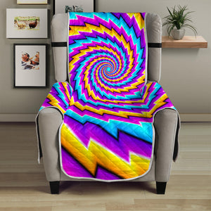 Twisted Spiral Moving Optical Illusion Armchair Protector