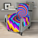 Twisted Spiral Moving Optical Illusion Armchair Protector