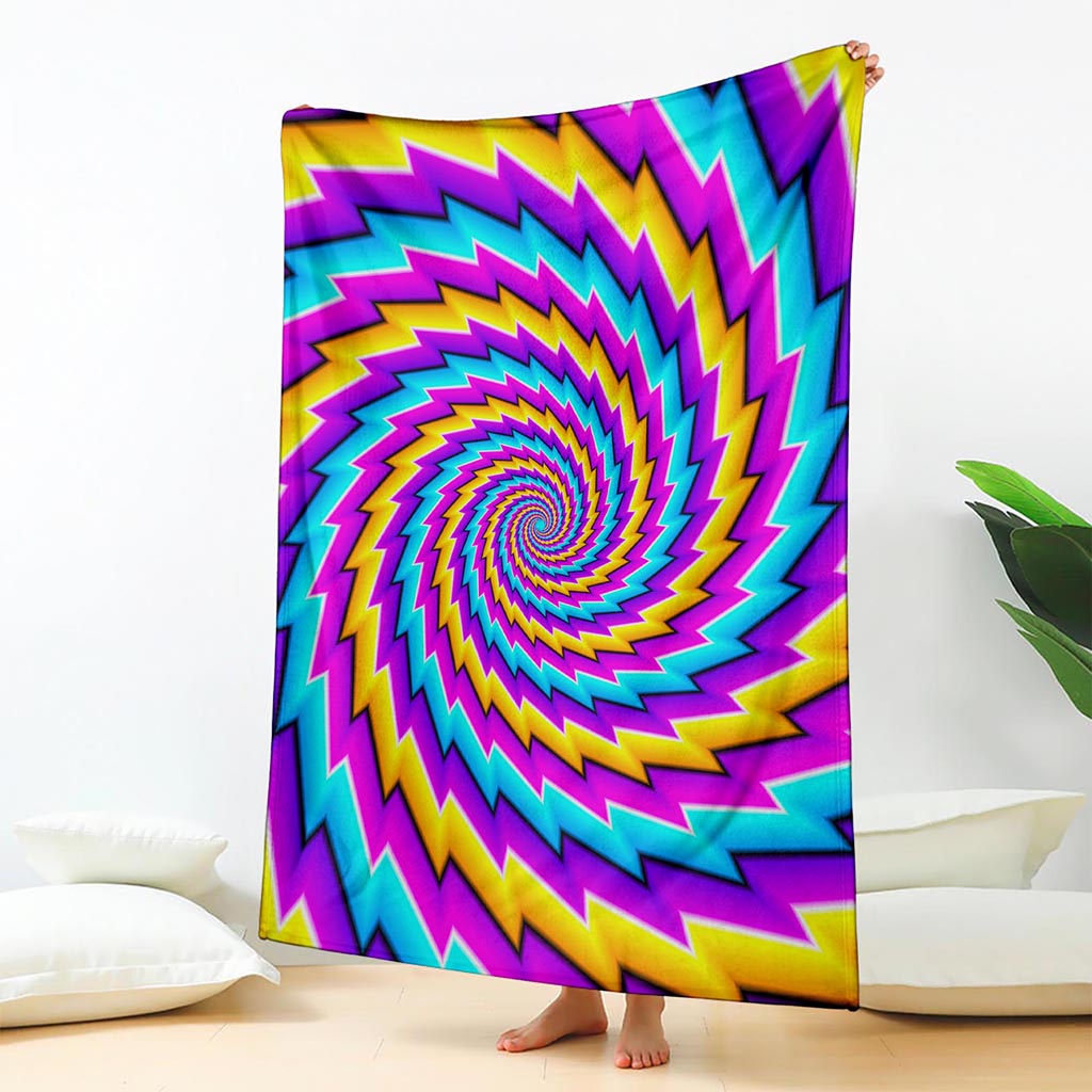 Twisted Spiral Moving Optical Illusion Blanket
