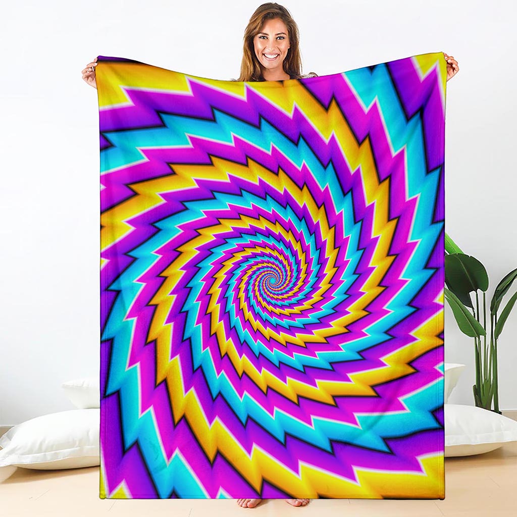 Twisted Spiral Moving Optical Illusion Blanket