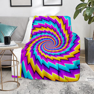 Twisted Spiral Moving Optical Illusion Blanket