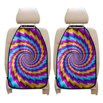Twisted Spiral Moving Optical Illusion Car Seat Organizers