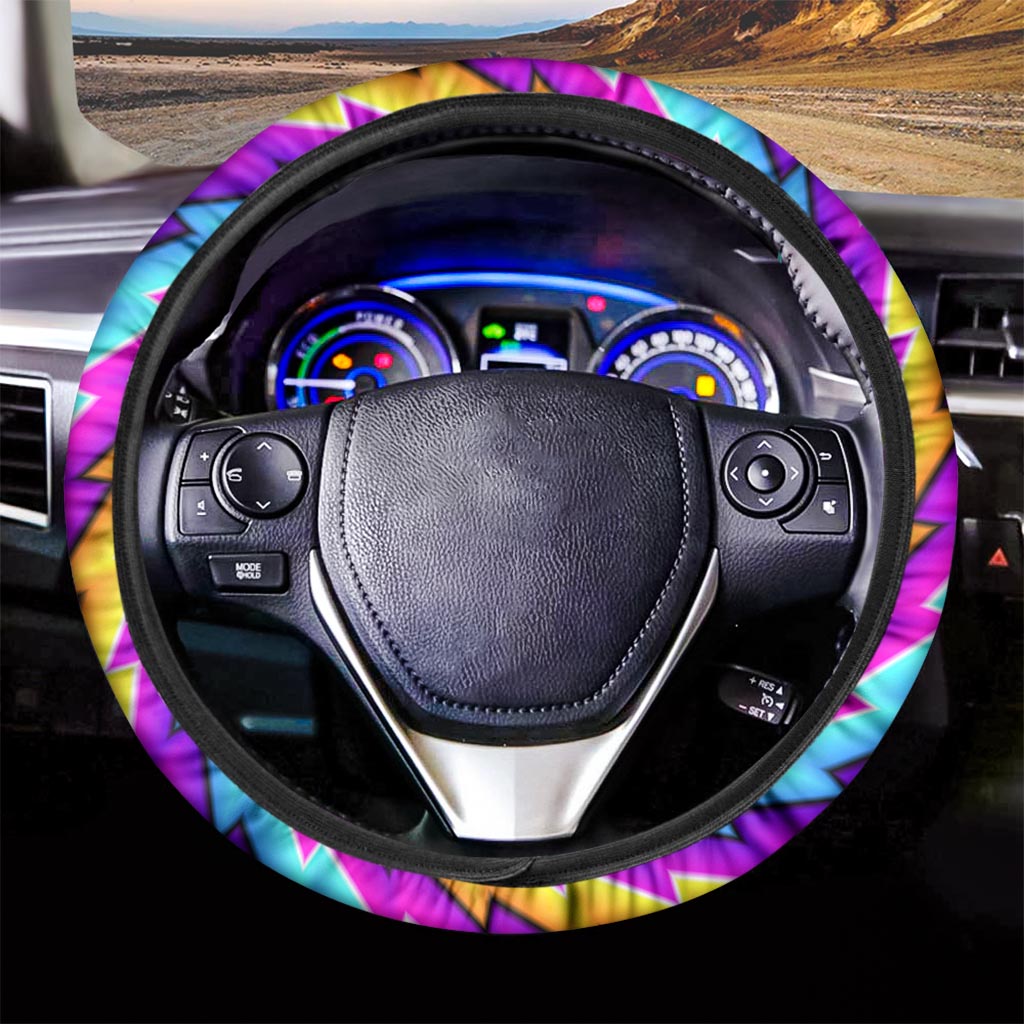 Twisted Spiral Moving Optical Illusion Car Steering Wheel Cover