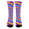 Twisted Spiral Moving Optical Illusion Crew Socks