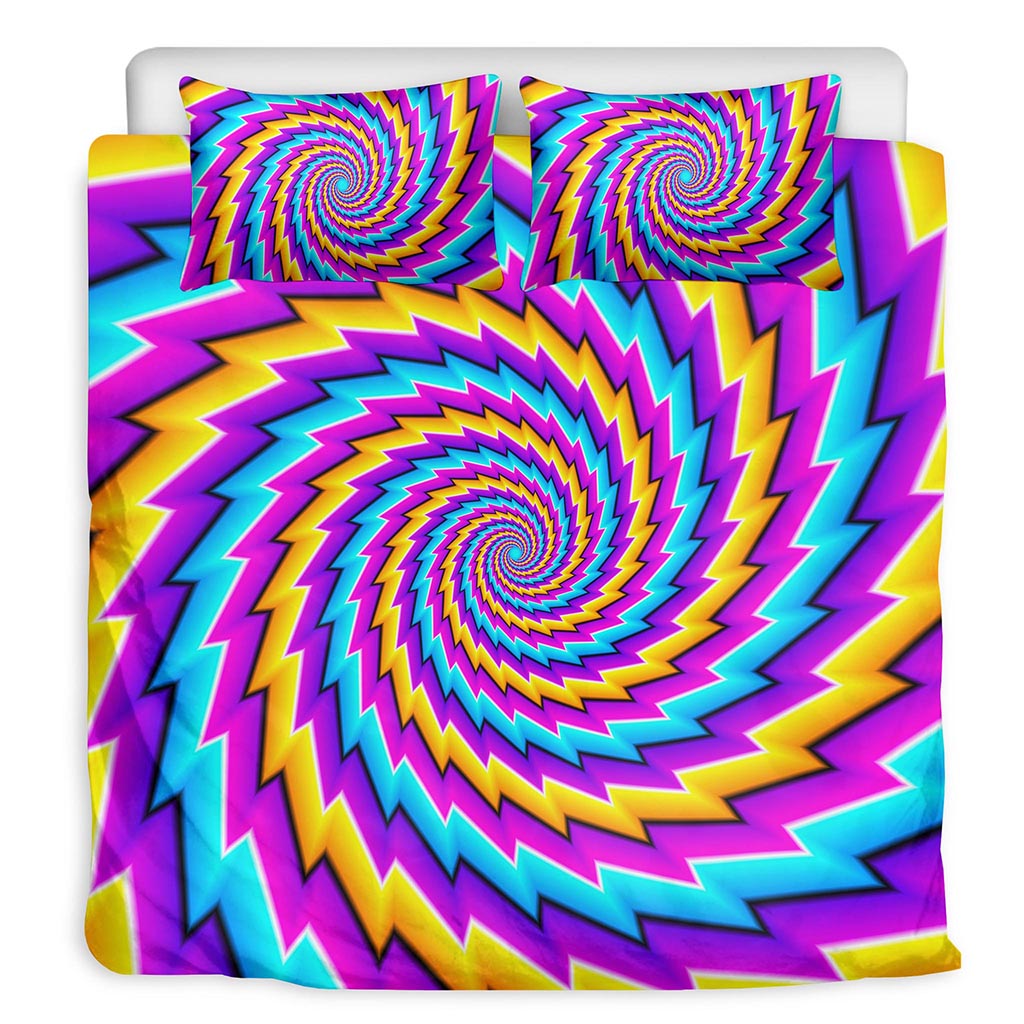Twisted Spiral Moving Optical Illusion Duvet Cover Bedding Set
