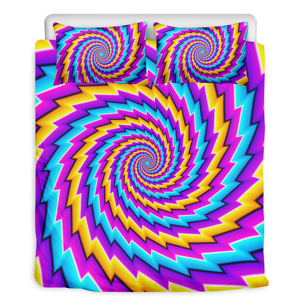 Twisted Spiral Moving Optical Illusion Duvet Cover Bedding Set