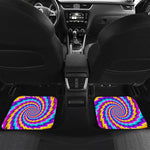 Twisted Spiral Moving Optical Illusion Front and Back Car Floor Mats