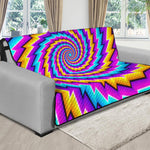 Twisted Spiral Moving Optical Illusion Futon Protector