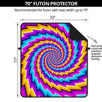 Twisted Spiral Moving Optical Illusion Futon Protector