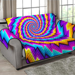 Twisted Spiral Moving Optical Illusion Loveseat Protector