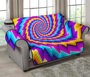 Twisted Spiral Moving Optical Illusion Loveseat Protector