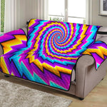 Twisted Spiral Moving Optical Illusion Loveseat Protector