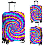 Twisted Spiral Moving Optical Illusion Luggage Cover GearFrost