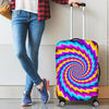 Twisted Spiral Moving Optical Illusion Luggage Cover GearFrost