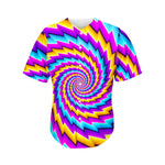 Twisted Spiral Moving Optical Illusion Men's Baseball Jersey