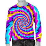 Twisted Spiral Moving Optical Illusion Men's Crewneck Sweatshirt GearFrost