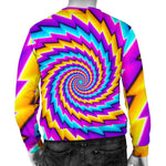 Twisted Spiral Moving Optical Illusion Men's Crewneck Sweatshirt GearFrost