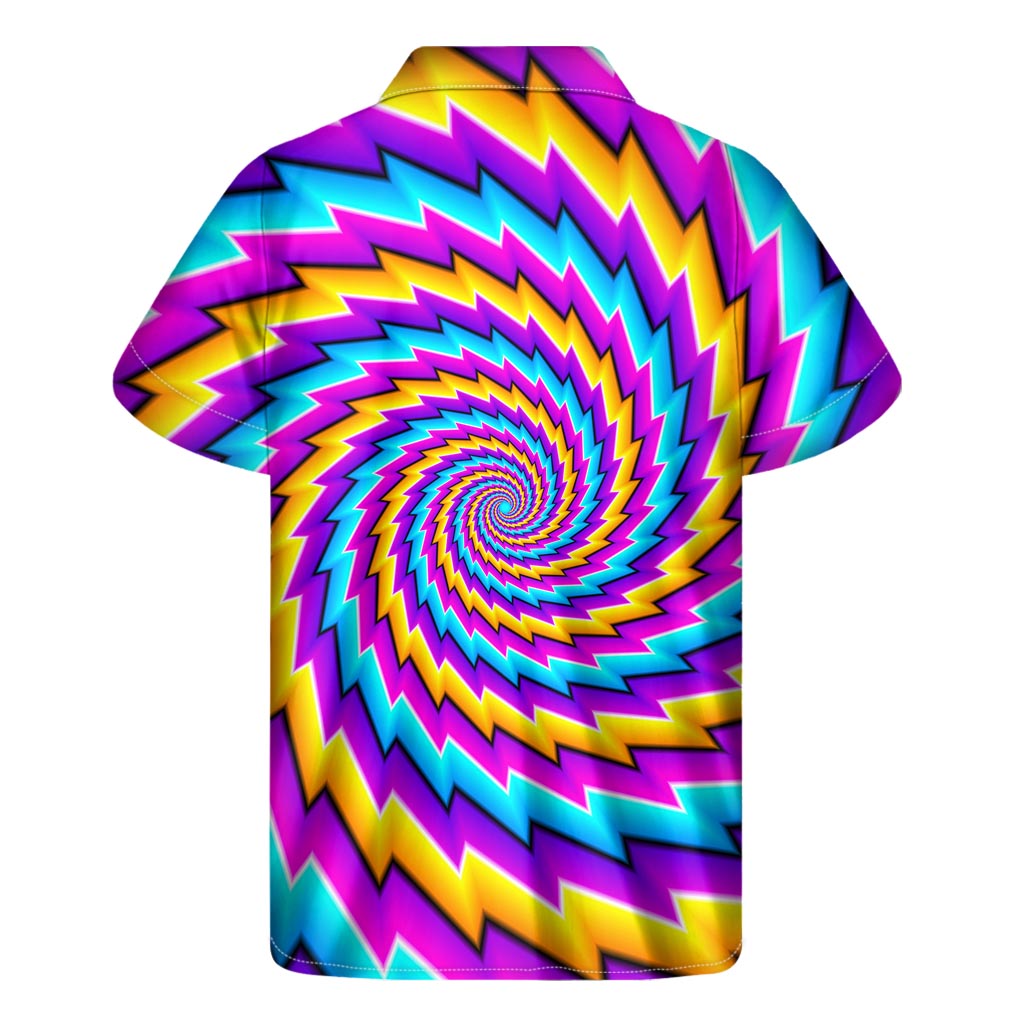 Twisted Spiral Moving Optical Illusion Men's Short Sleeve Shirt